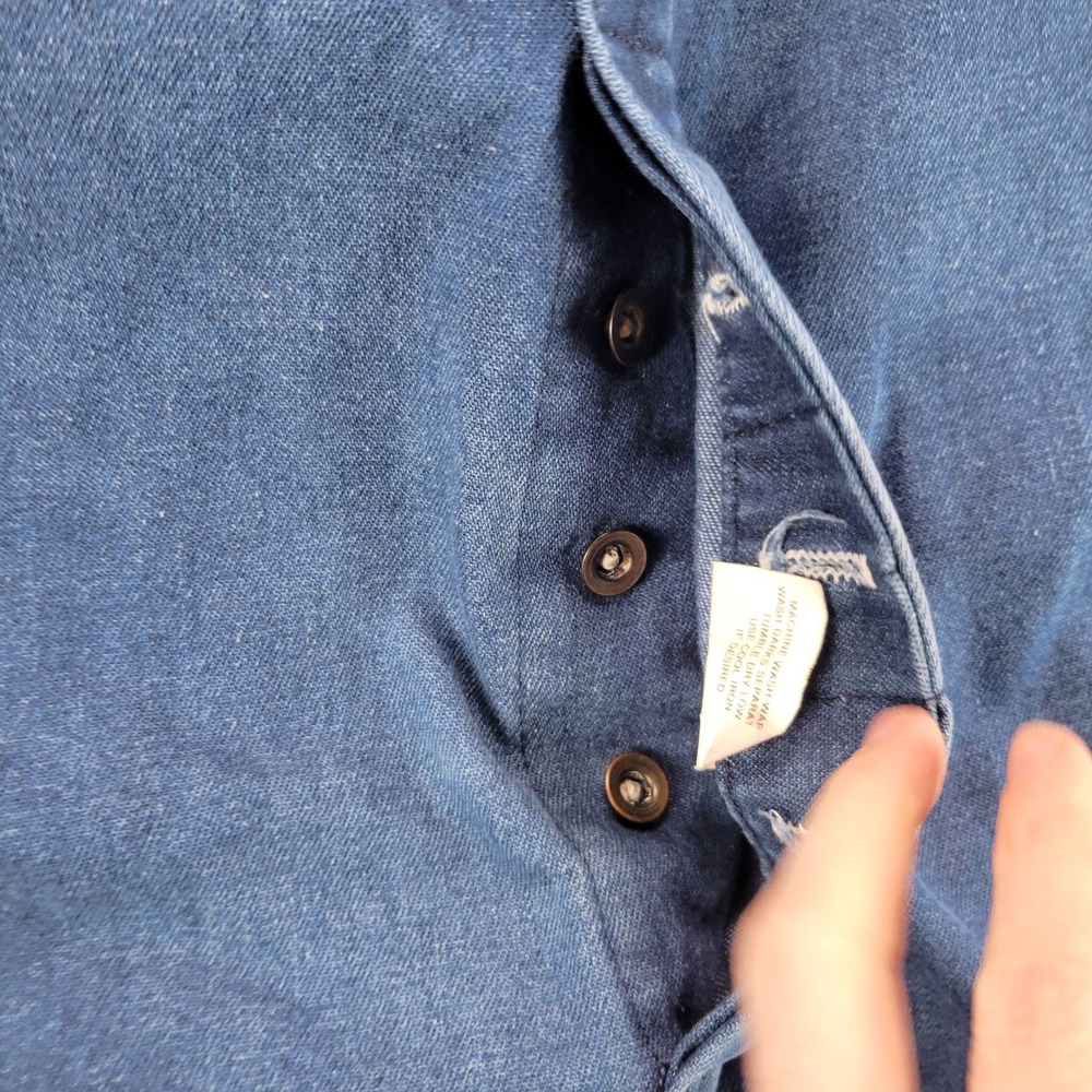 Big Mac VTG‎ Mens Denim Bib Overalls Blue Made in USA W42 L30 Carpenter Utility - Picture 13 of 16
